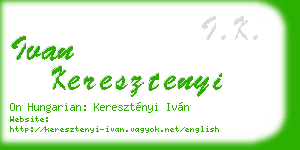 ivan keresztenyi business card